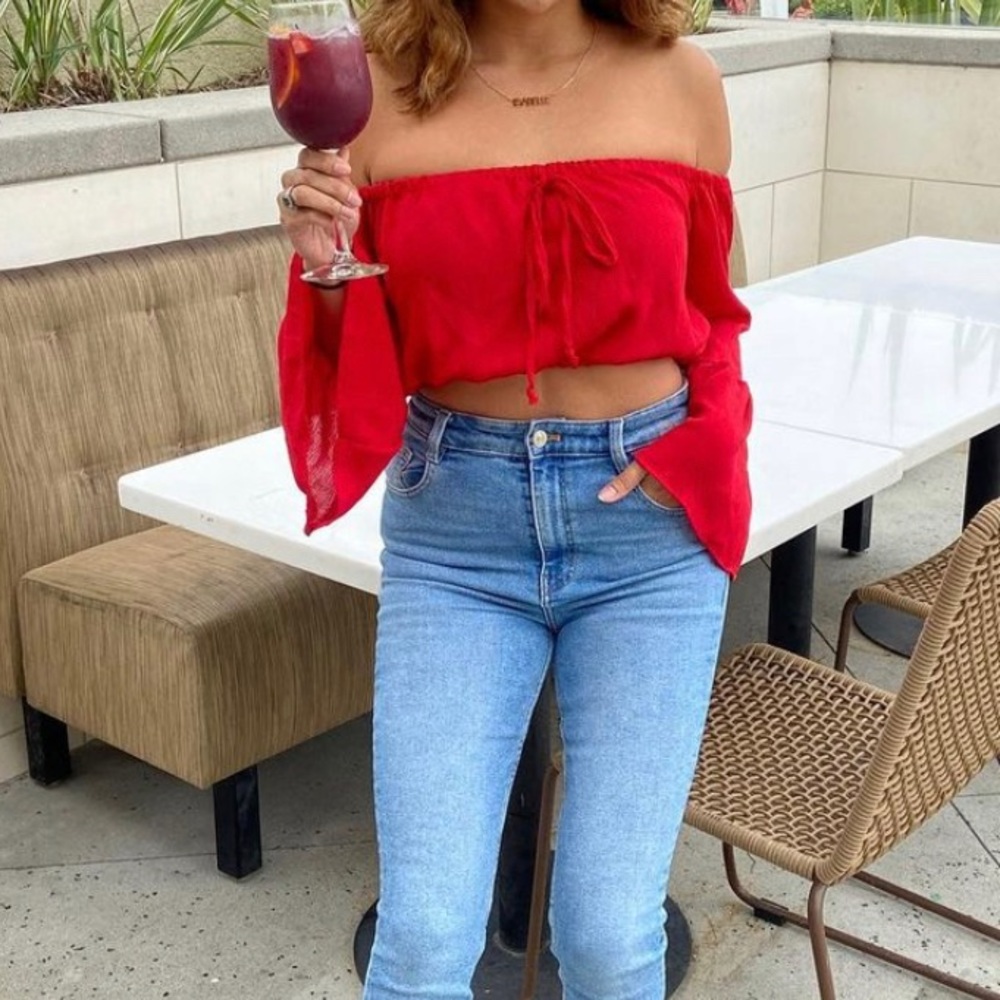 Red Crop Top
